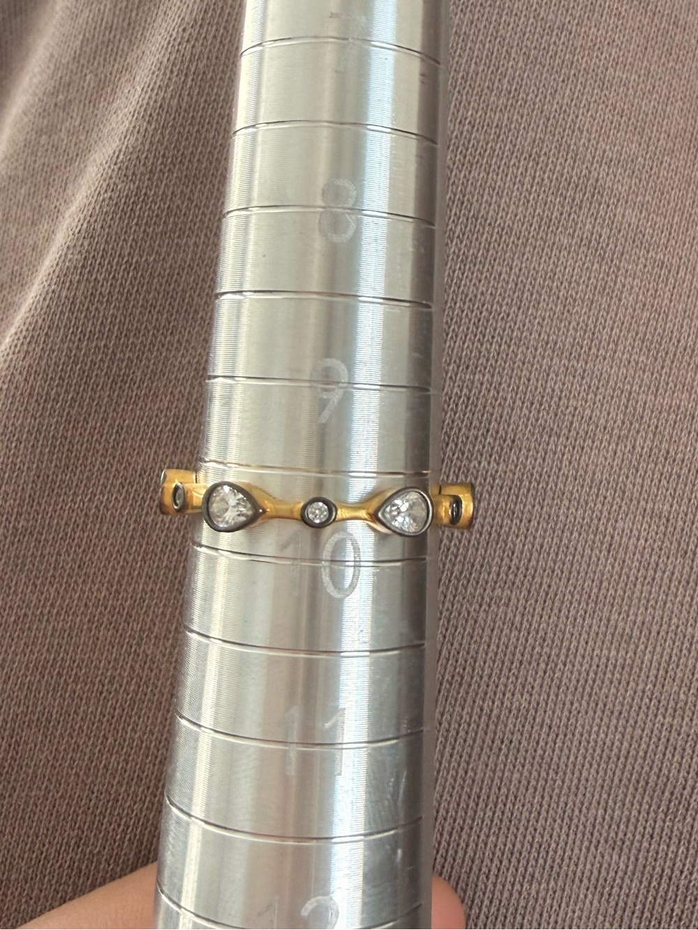 *NEW*Sz 10*Freida Rothman* TEARDROP BAND RING